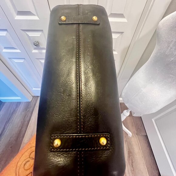 Dooney & Bourke Large Cassidy Florentine Vacchetta Leather Hobo Bag Purse WOW - Picture 13 of 16